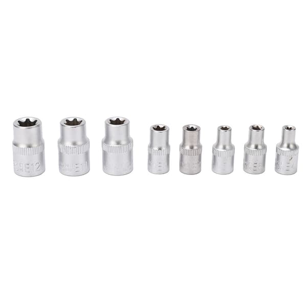 14 st E-typ Torx Stjärnbitshylsor Set E4 E24 1/4 3/8 1/2 Fäste Reparationsverktygssats