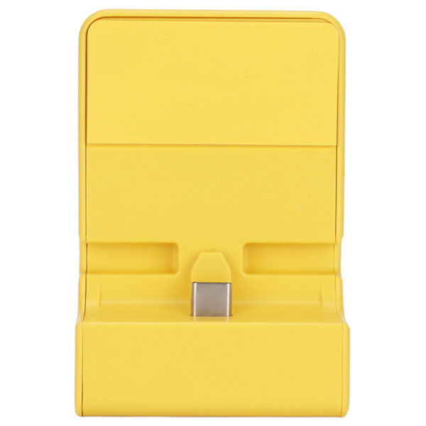2-in-1 Latausasema Vaihtoehtoinen Liukumaton Type-C Nopea Latausasema Switch-konsolille Keltainen