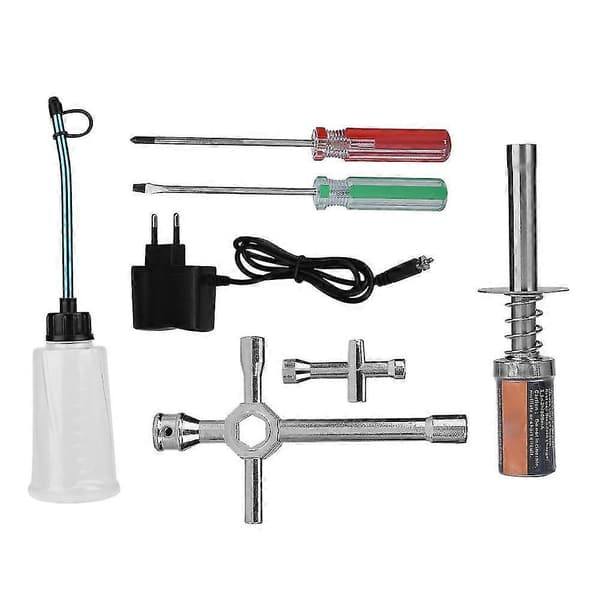 RC Nitro Starter Kit Glødepluggtenner med lader RC Lastebil Buggy Bil for HSP Redcat (EU-plugg)