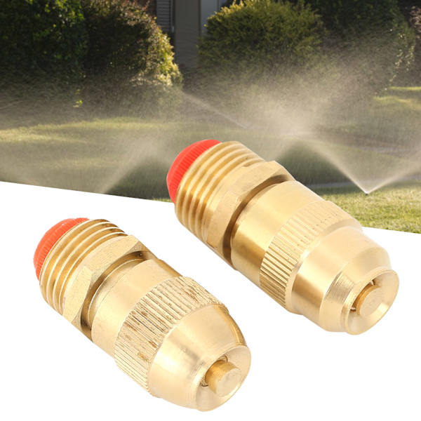 2 stk. G1/2 FNPT DN15 Kobber Græsplæne Sprinkler Misting Vanddyse Køling Sprinkling Vandingsanlæg