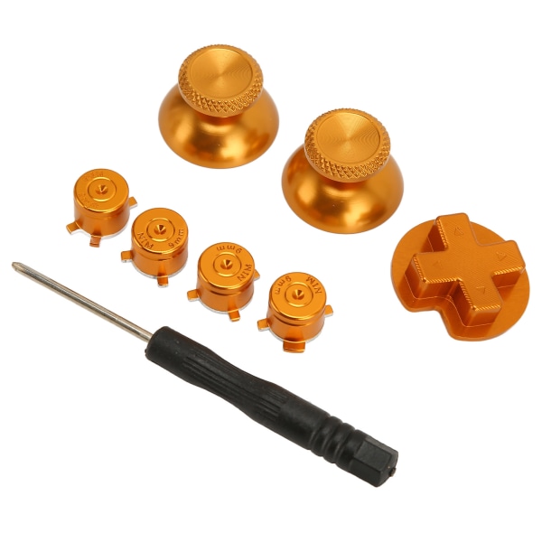 Gamepad-knapper i metall, aluminiumlegering, DIY-utskifting, spillkontrollknapper, deler for Switch Pro-spillkontroll, gull
