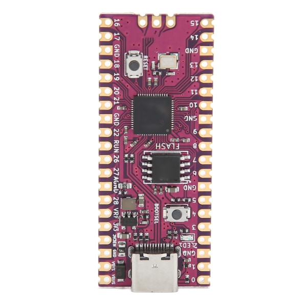 RPi RP2040 Pico Board Dual Core ARM Cortex M0+ -prosessorille, vähän power kuluttava joustava mikroohjainkortti