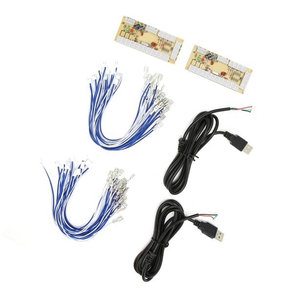 2-spillers Arcade-koder uten forsinkelse - DIY Arcade-koder med USB-kabler og knapptråder for MAME