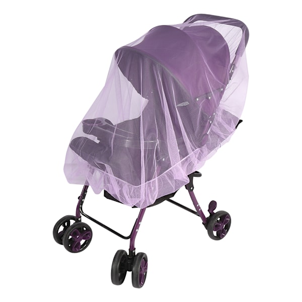 1 st. Mygg nät för barnvagn - Insektskydd nät för barnvagn (Lila)