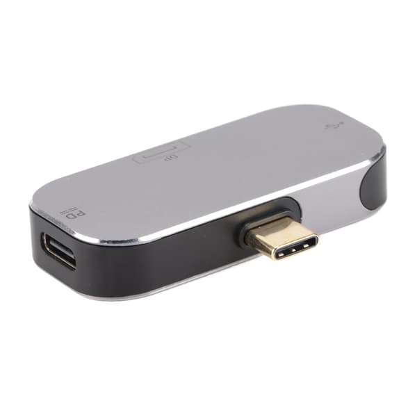 USB C Hub 3 i 1 Dockningsstation Typ C Hane till DP 2 Hona för Windows Android Mac