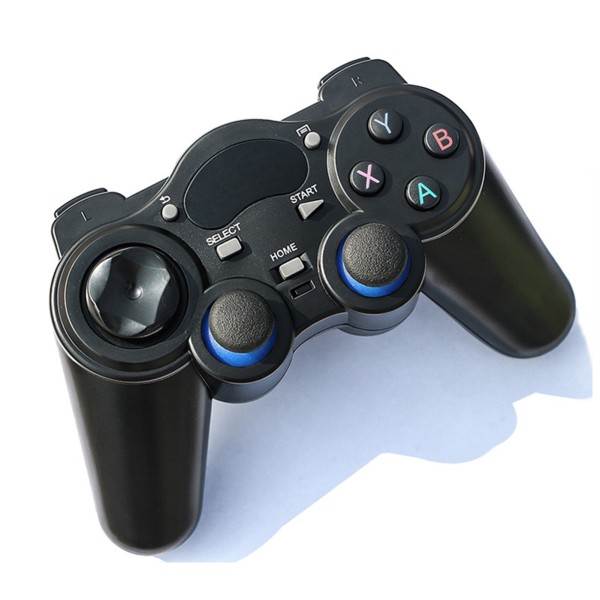 Trådløs Spilcontroller Følsom 2.4G Joystick Controller til Android TV Set Top Box Sort