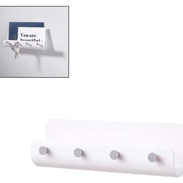 [02]Wall Mounted Key Board Storage Shelf - U-shaped Hook Shelf Small KLB