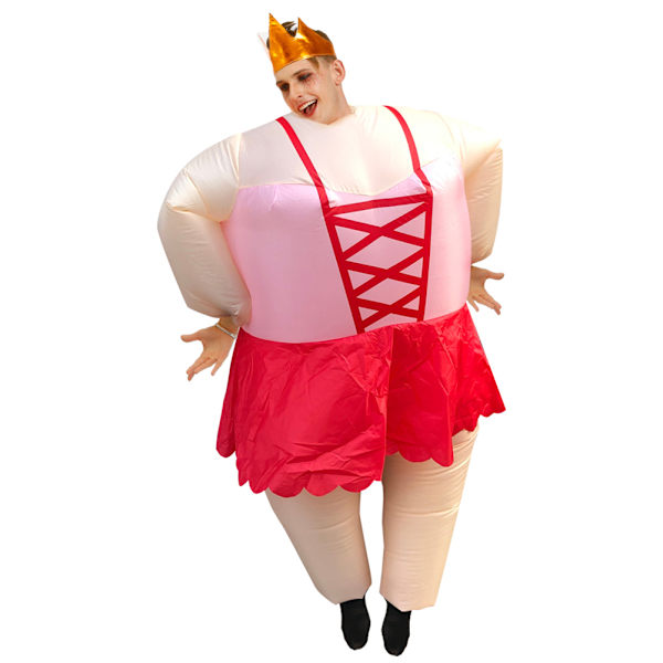 Uppblåsbar Ballerina-dräkt för Vuxen - Rolig Uppblåsbar Dräkt för Halloweenfest
