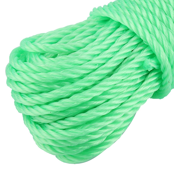 20m Nylon Replina, Snöre, Tvättlina, Trädgård, Camping, Utomhus (Grön)