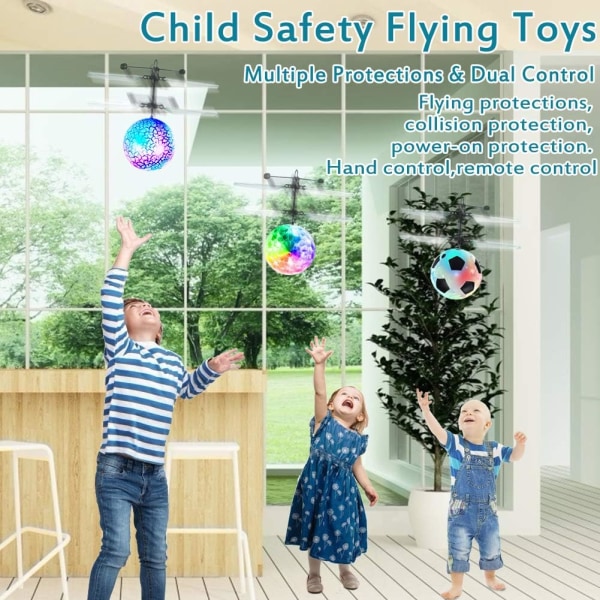 Sett med 3 Flying Balls Leker for Barn RC Flying Toys Hand Op