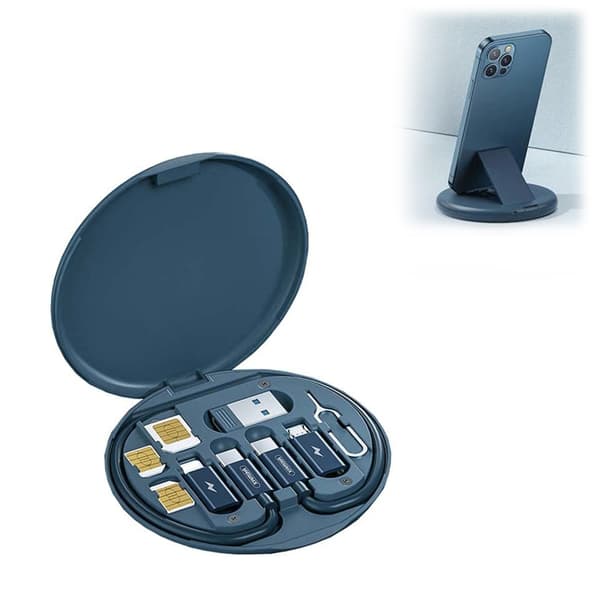 Bærbar datakabel oppbevaringsboks Mini digitale gadgets Organizer Universal Smart Adapter reisesett