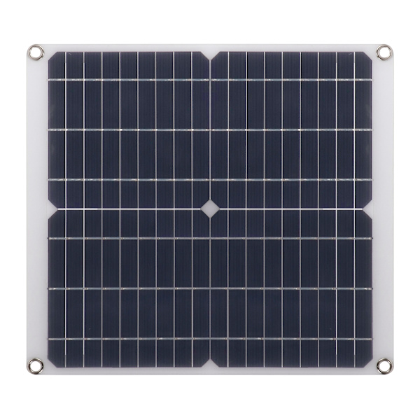 Dobbelt USB Solar Oplader Bærbart Solpanel med Klips til Camping Udendørs
