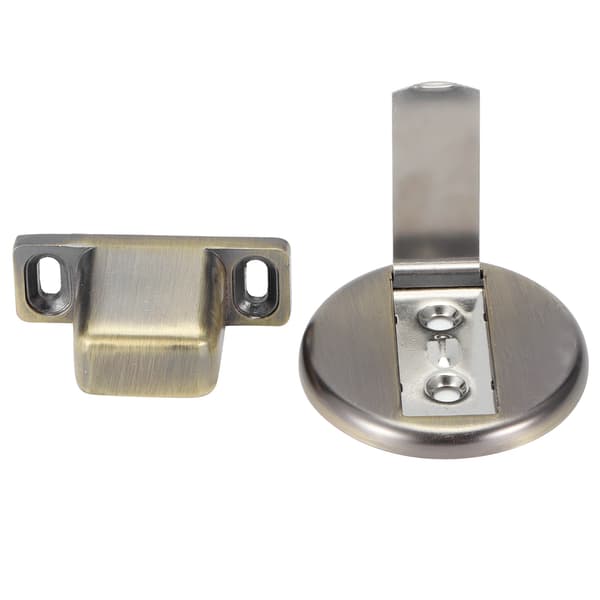 2 Sæt Antik Messing Rustfrit Stål Magnetisk Dørstopper Holder Dørstopper Tilbehør