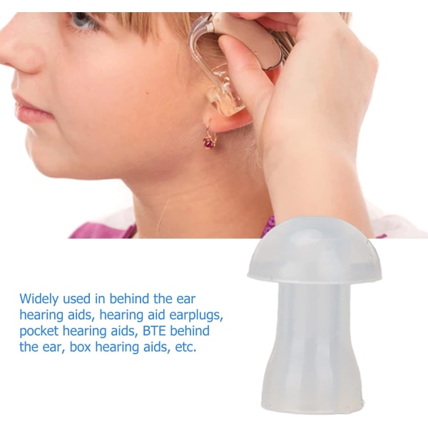 Høreapparat ørepropper, 10 styks universelle høreapparatdomes - små, mellemstore, store størrelser, udskiftning af øretelefoner, lydforstærkere (små)