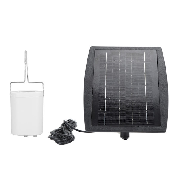 Automatisk plantevandings-irrigationssæt 3W USB-opladning 4 potter Solcelledrevet automatisk irrigationssystem til havebede, terrasse, græsplæneplanter