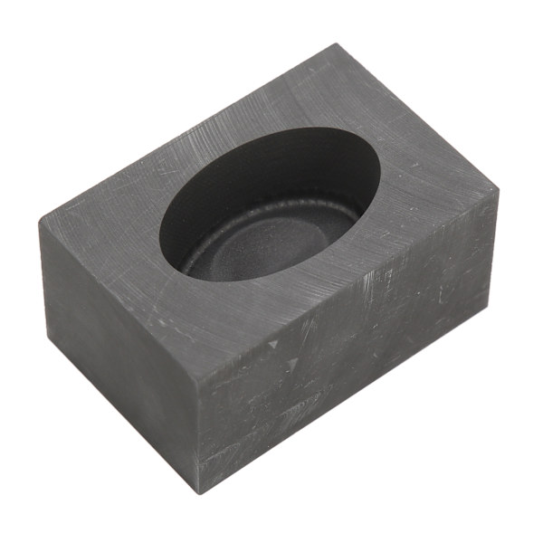 Høytemperaturbestandig grafittform for smykkefremstilling, Barform 3x4x6cm Smelteform