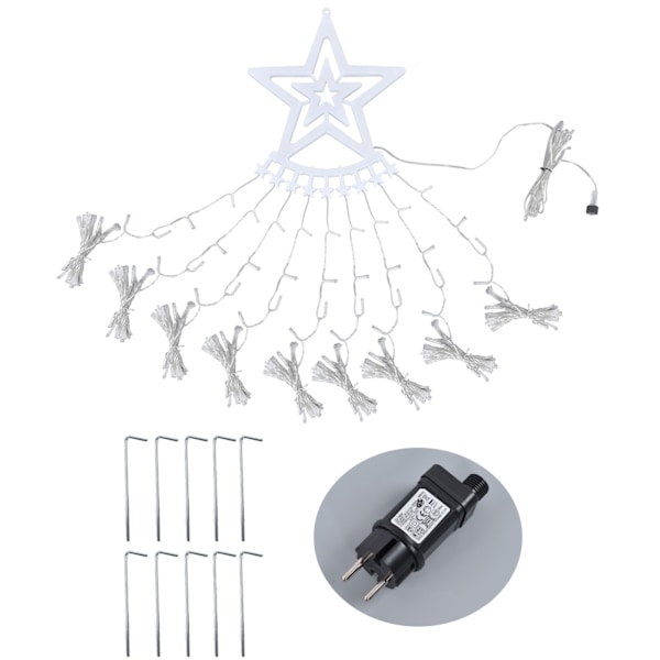 LED-tähtivalosarja joulukuuseen - Ulkokoristevalot (180-240V)