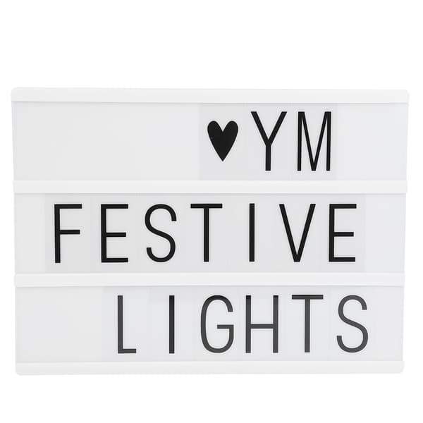 A4 DIY LED Melding Lysboks Dekor USB Lampebrett