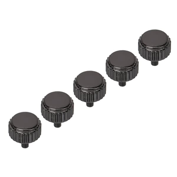5kpl Musta Teräs Kellon Nuppi Korjausosat Sarja 4mm