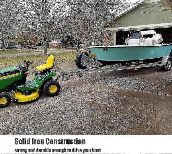 [02] Trækstang til plæneklipper, trækstang til havetraktor, solid jernkonstruktion, kompatibel med John Deere Ariens Cub Cadet Poulan