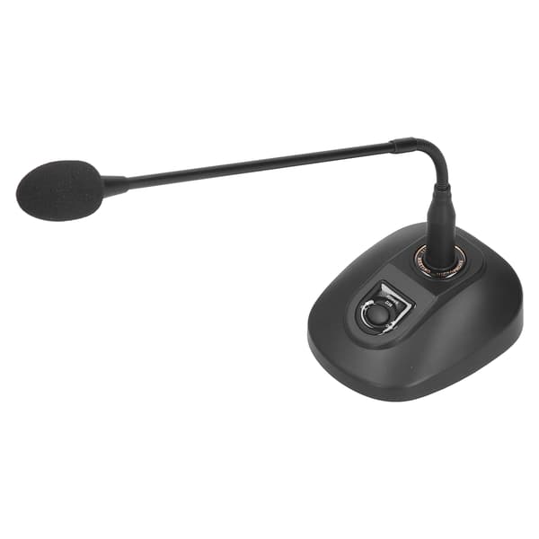 Desktop Gooseneck Mikrofon Kablet Kardioid Mikrofon til Broadcasting Konference US Stik 100‑240V