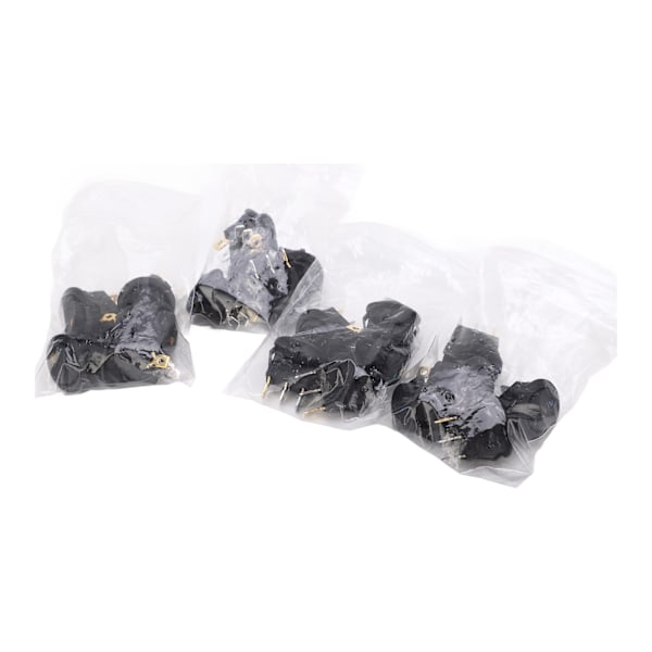 20-pack 12V 3-polig rund vippbrytare med LED - 2-läges på/av-växelspak för maskiner, hållbar ABS-konstruktion