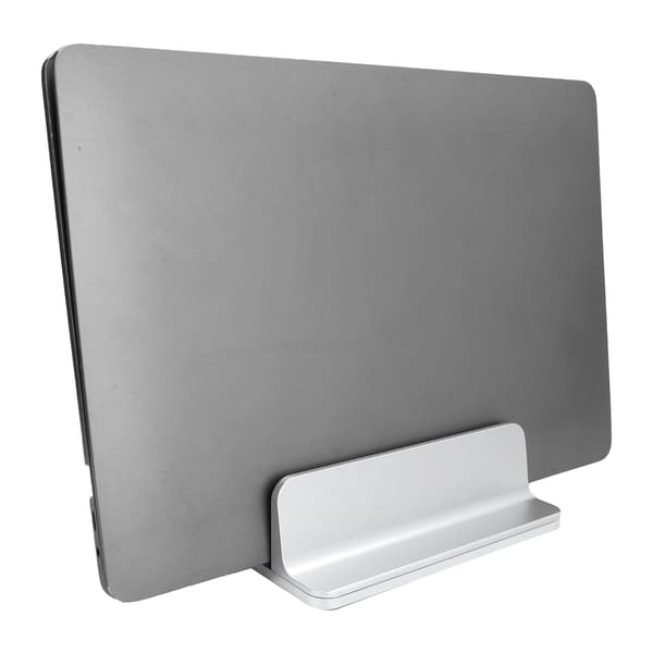 Lodret justerbart laptopstativ i aluminiumslegering, notebook-computerholder, sølv