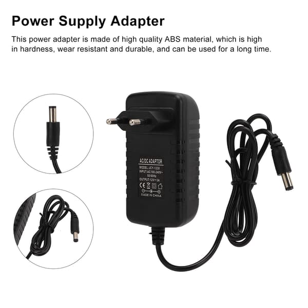 12V 3A strømforsyningsadapter universell strømadaptertransformator for skjerm EU-plugg 100-240V