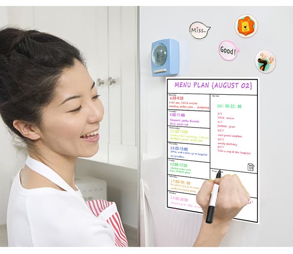 1 pc Magnetic Refrigerator Calendar - Practical for Family Meal Planning