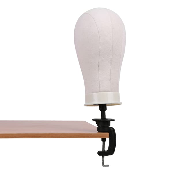 23 tommer lærred parykhoved mannequin hat display model til fremstilling og styling