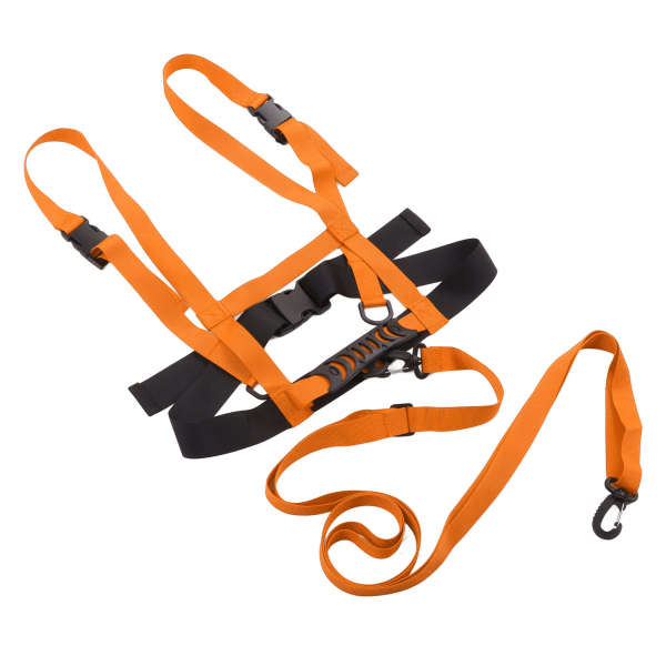Skisikkerhetsstropp for barn Nylonplast Justerbart skitreningsbelte for sykling Fallforebyggende trening oransje