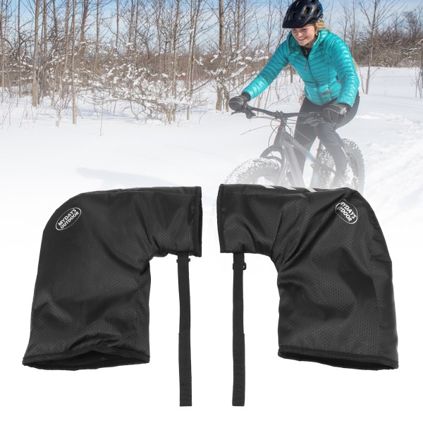 Et par cykelstyr handsker Vandtæt reflekterende cykelstyr håndbeskytter til vintercykling