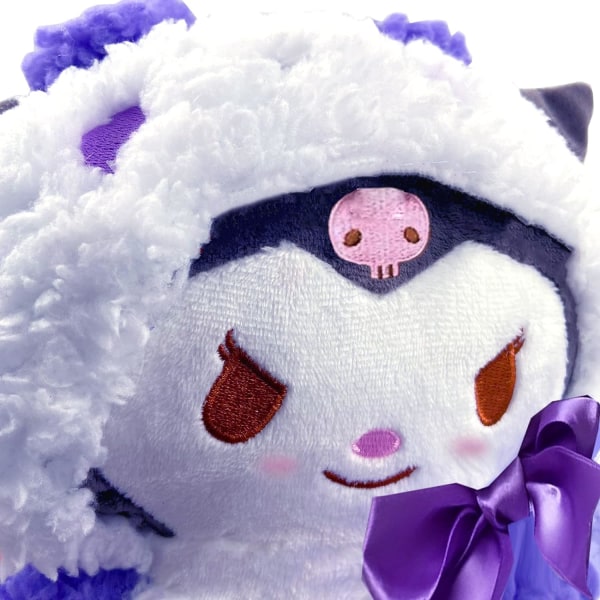 Kuromi pehmo, My Melody pehmo, 22 cm Sanrio pehmo, violetti söpö Kawaii Anime Kuromi pehmolelu lapsille syntymäpäivän joululahjat