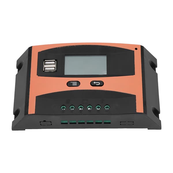 12V/24V MPPT Solcellepanel Regulator LCD-skjerm Automatisk Batterikontroller 50A