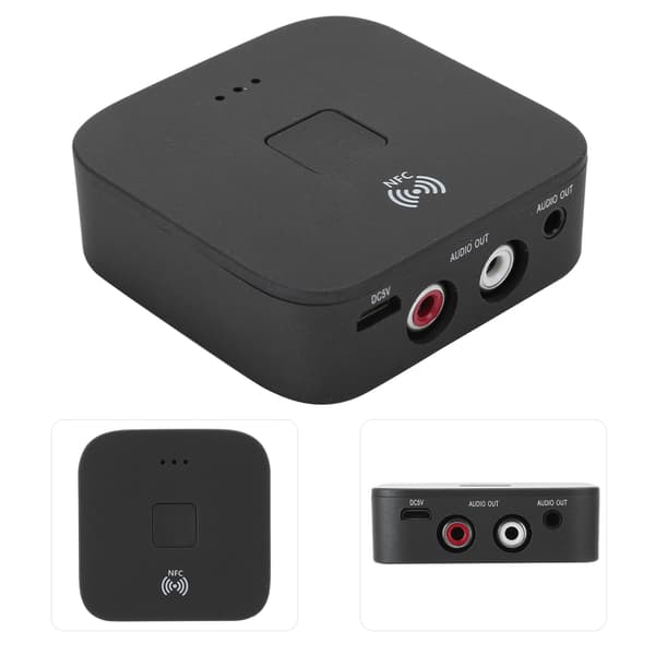 Bluetooth RCA-mottaker 3,5 mm AUX trådløs lydadapter for TV-bil