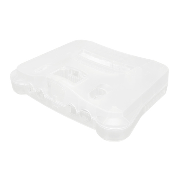 Retro Spillkonsollhus Gjennomsiktig Hvit Spillkonsoll Beskyttende Skall for N64 Retro Spillkonsoll
