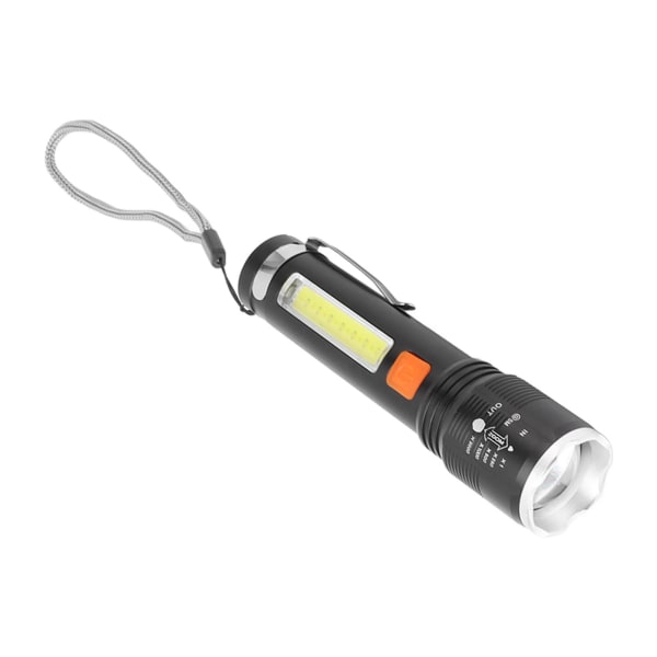P50 LED-lommelygte USB-genopladelig LED-lommelygte Super lys COB arbejdslommelygte til at rejse på camping
