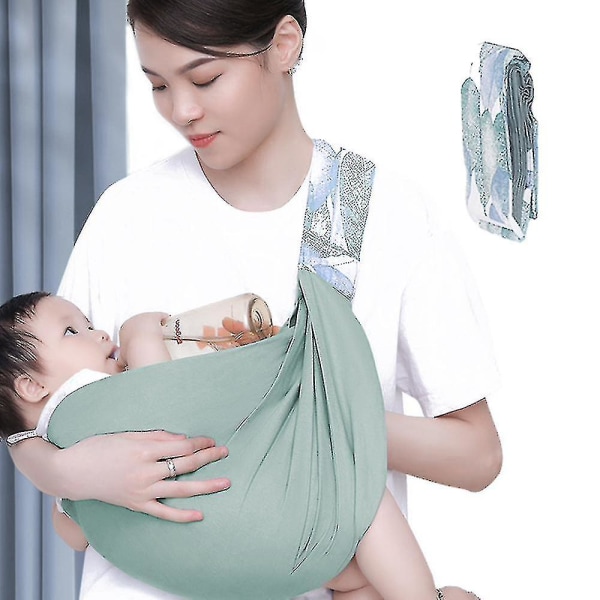 Nyfødt slynge Dual Use Spædbarns ammebetræk Carrier Mesh Stof grå