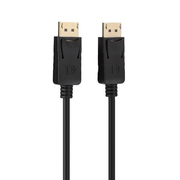 1,8M DisplayPort til DisplayPort Kabel DP 1.2 Adapter Sort til PC Skærm