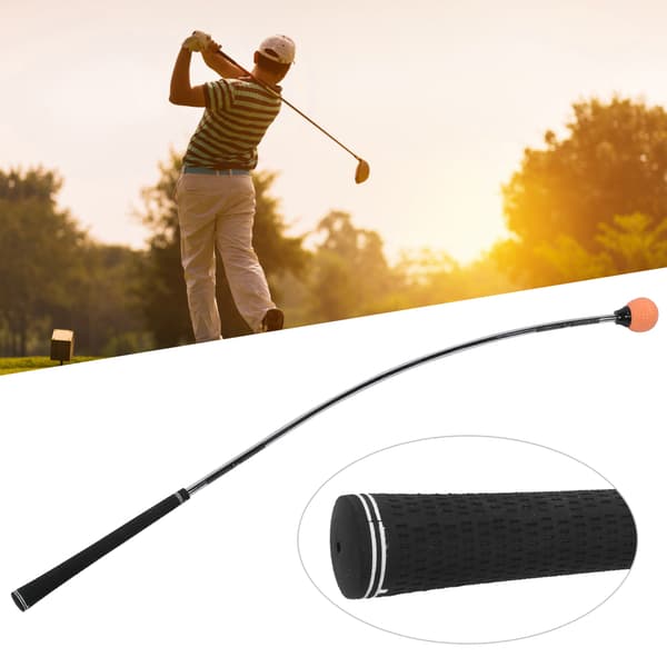 Golf Swing Trainer Stick A363 Orange Gummi Inomhus Putting Utrustning