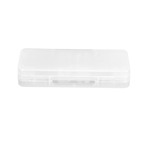 4-i-1 Spelkortfodral Dammsäkert Bärbart PP Spelkassett Förvaringslåda för Switch Transparent Vit