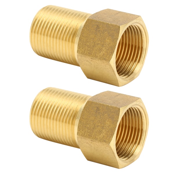 2 stk G3/4 Hage Slange Adapter Messing Joint Connector Rørtilbehør for Hagevanning 50mm