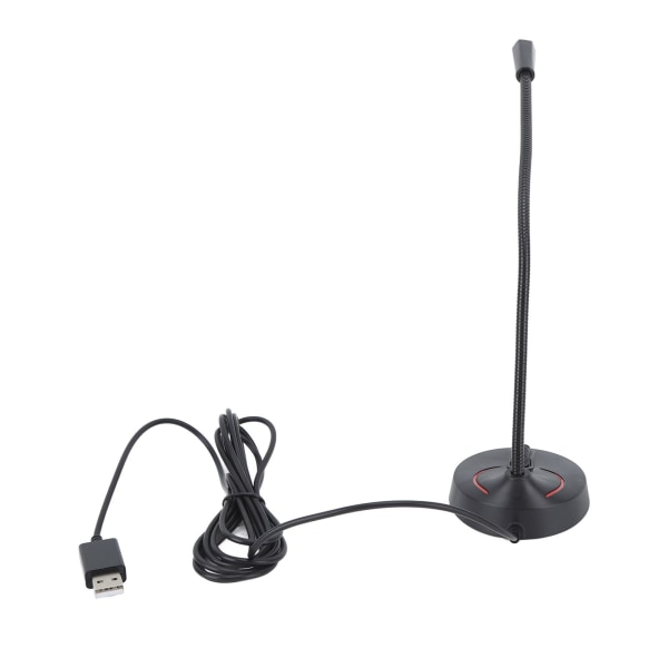 Svanehals Trådløs Mikrofon Sort 360 Grader Optagelse Desktop Svanehals Mikrofon til Karaoke Konference Optagelse USB