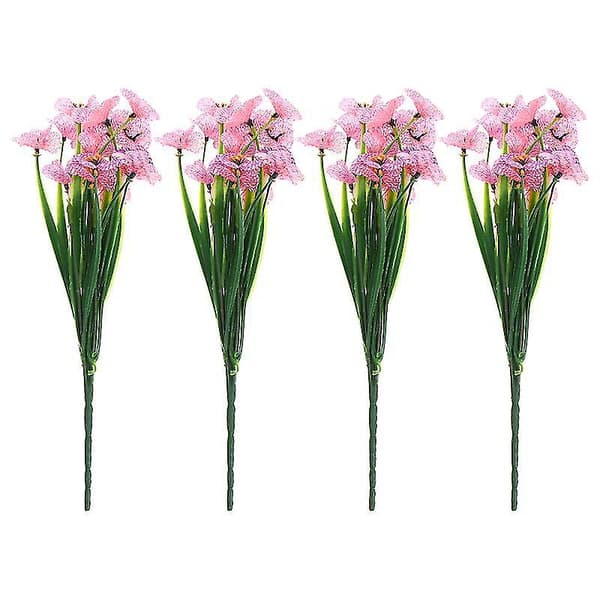 4 stk. kunstige blomster