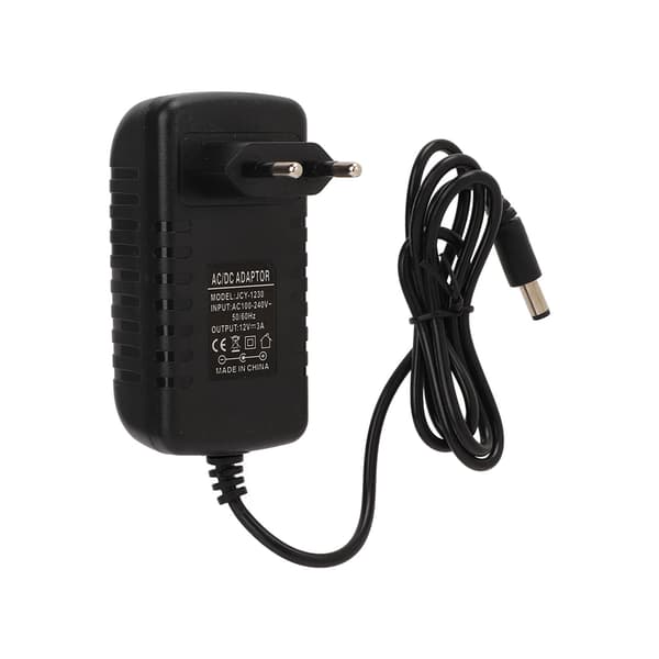 12V 3A strømforsyningsadapter universell strømadaptertransformator for skjerm EU-plugg 100-240V