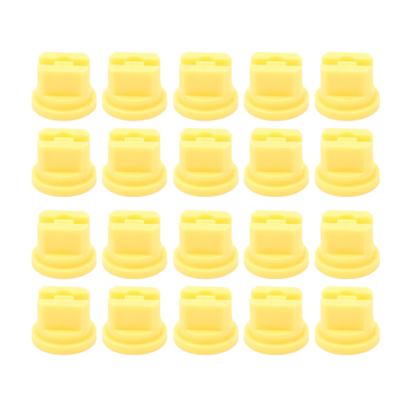 20 st Flat Fan Spray Tip Enhetlig Sprayfördelning 110 Grader Jordbruks Spruta Atomiserande Munstycke 0,1‑2mm Borrdiameter