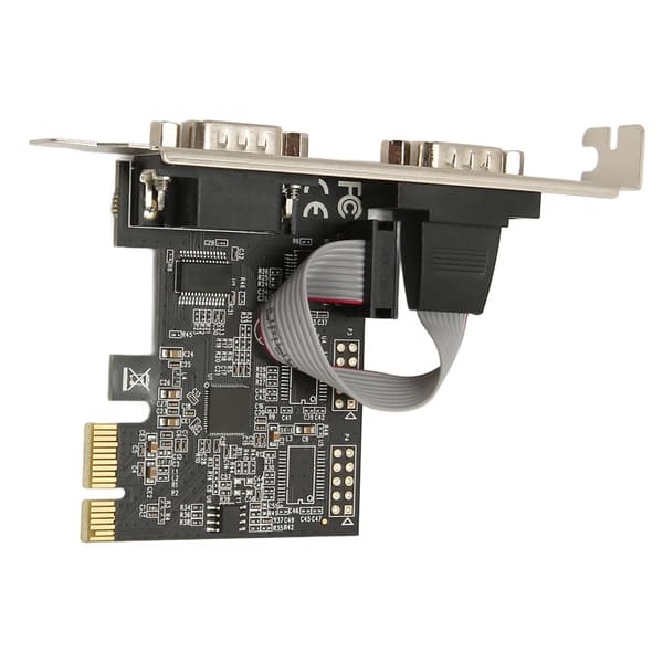 2 Port PCIe RS232 DB9 Serielt Kort til Windows Linux