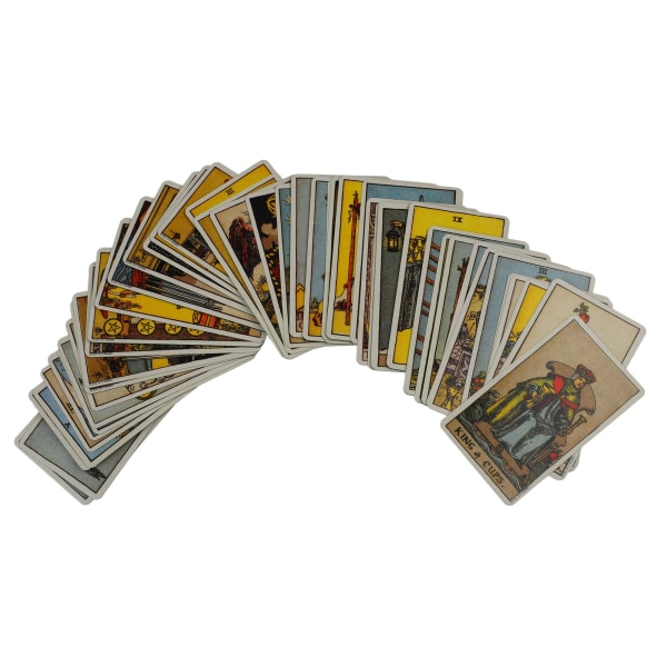 Tarotkort Set Leksak för Nybörjare Fritidsunderhållning Spel Förgyllningsprocess Högkvalitativ Järnask med Guidebok