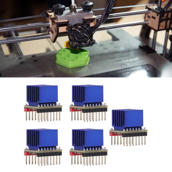 5 sæt Stepper Motor Driver Ultra Silent Stepstick 2.5A Uart Nema17 Step Motor Driver Modul til TMC2208