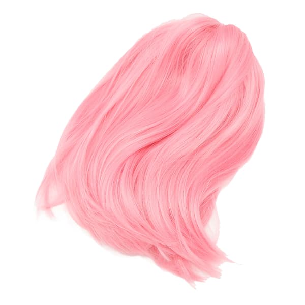 Pink Fluffy Kort Lige Bob Paryk med Pandehår til Studerende